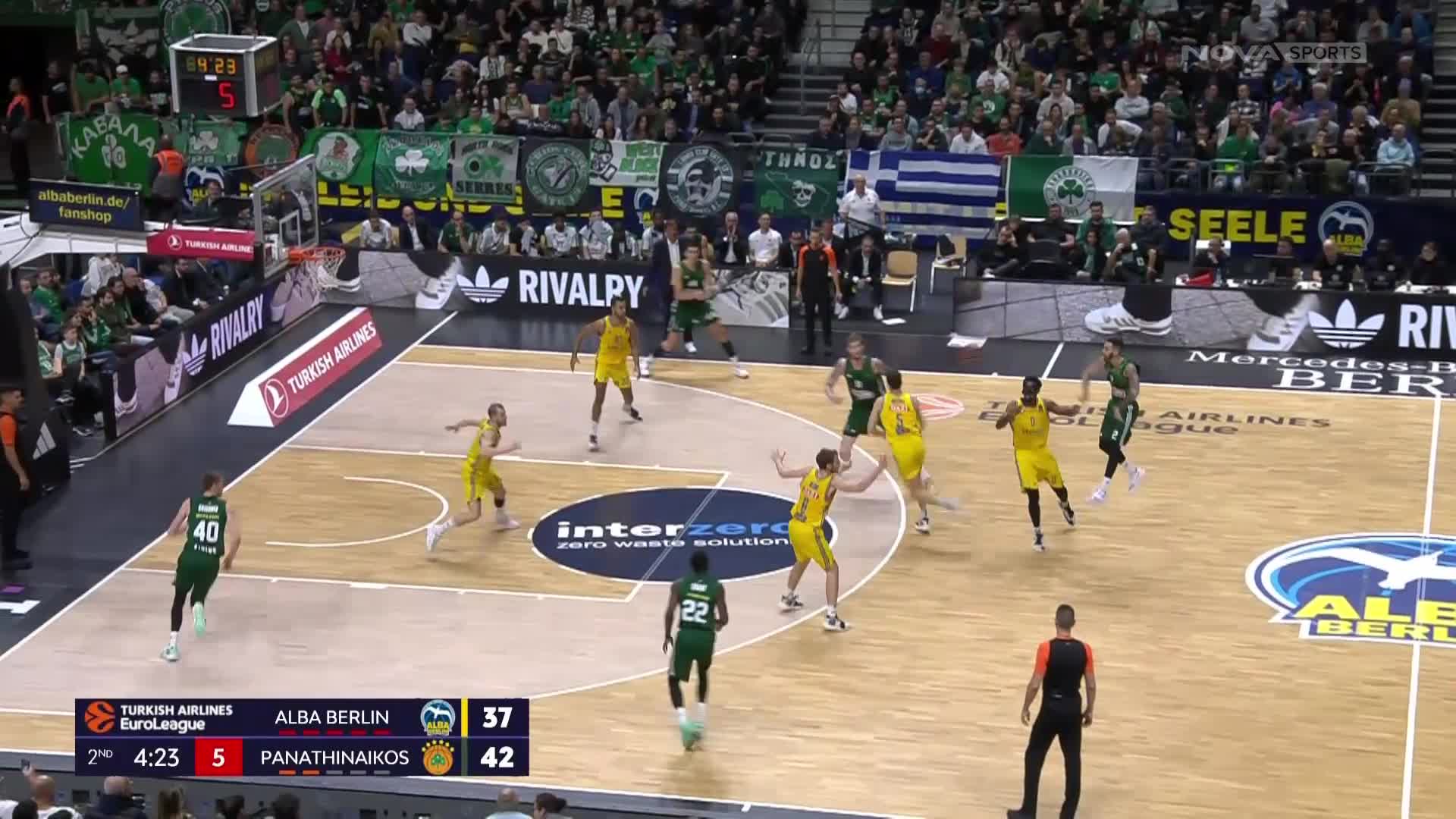 Άλμπα Βερολίνου-Παναθηναϊκός: Buzzer beater τρίποντο από τον Μήτογλου!  (video)