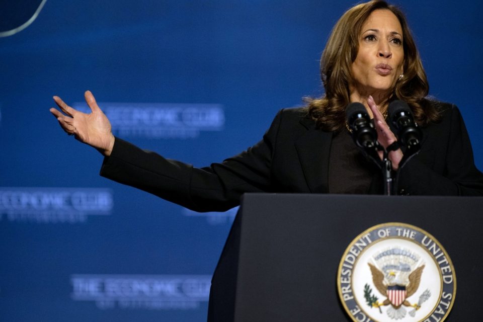 us vice president kamala harris gives economic speech in pittsburgh