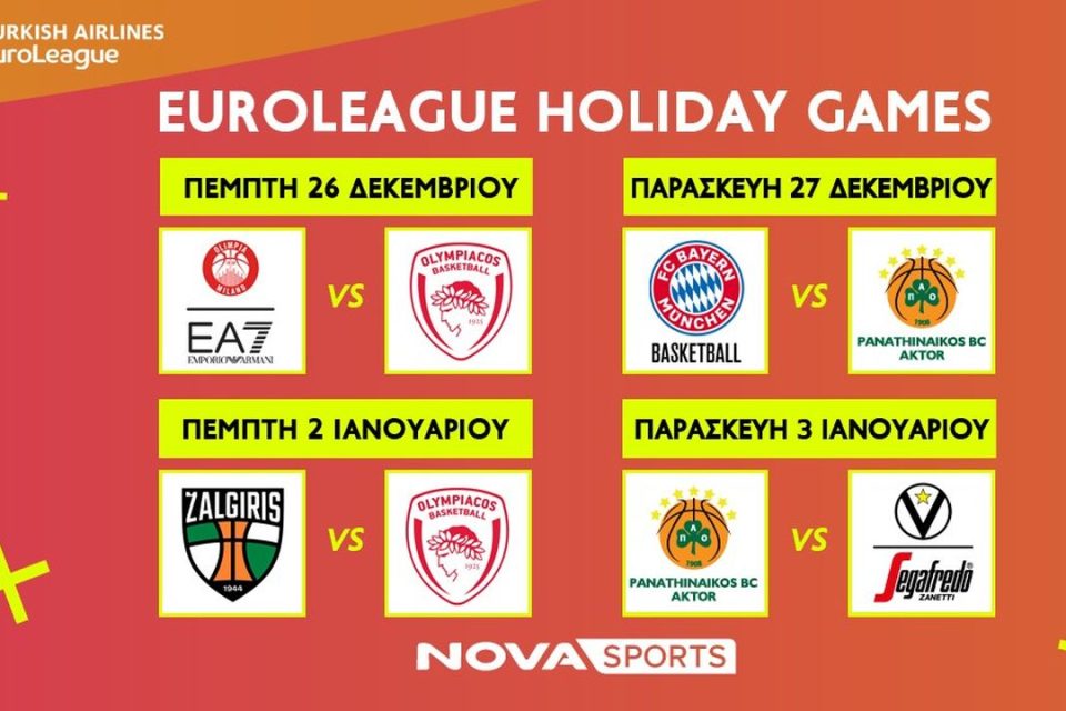 euroleague holiday games